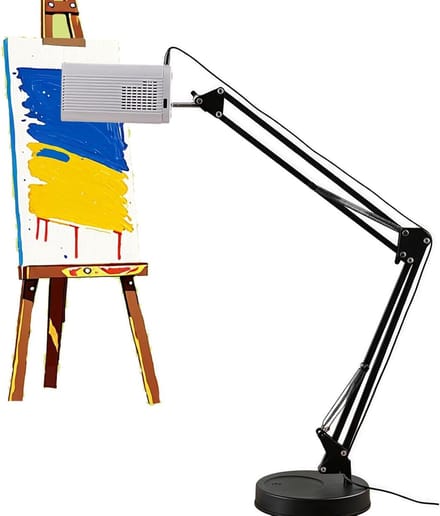 Kunsttekenprojector, draagbare tekenprojector om te tekenen, met instelbare focus en beeldgrootte, compatibel met iOS- en Android-apparaten, ideaal voor kunstprojecten