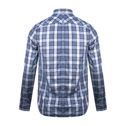Fred Perry Geruit herenhemd met lange mouwen (ZWART/BLAUW)