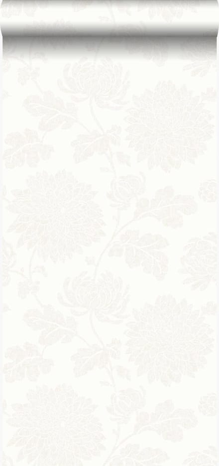 Origin Wallcoverings behang bloemen wit - 53 cm x 10.05 m - 326146
