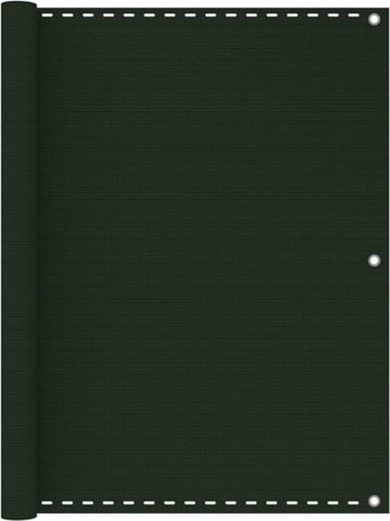 vidaXL - Balkonscherm - 120x400 - cm - HDPE - donkergroen