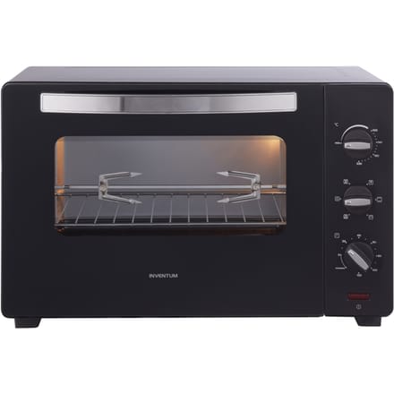 Inventum OV457B - Vrijstaande heteluchtoven - Draaispit - 45 liter - 2000 watt - 6 programma's - Zwart