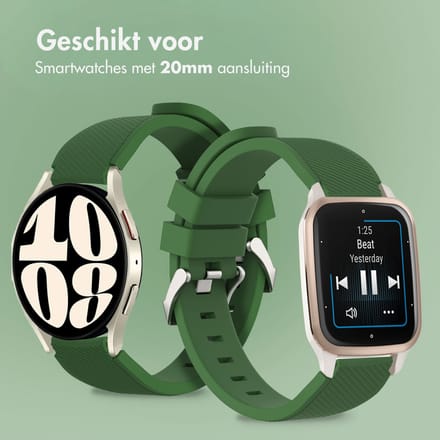 imoshion Flexibel Siliconen bandje - Universeel 20 mm aansluiting - Donkergroen