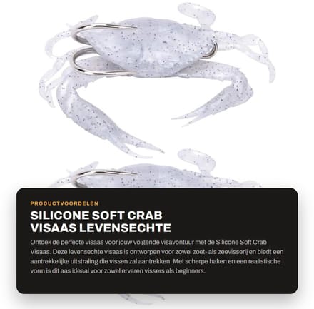 Dailygoods- Visaas 2 Stuks - Silicone Visaas - Levensechte Krabvorm