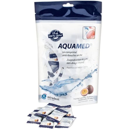 Miradent Aquamed® Zuigtabletten tegen een Droge Mond 60 Pastilles