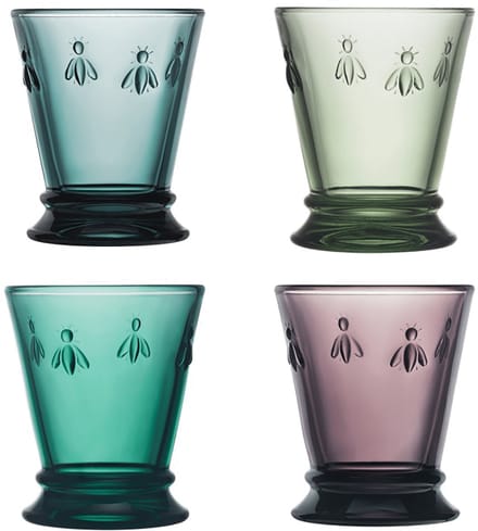 La Rochère Abeille - Waterglas - Assorti kleur - 26 cl - Set van 4