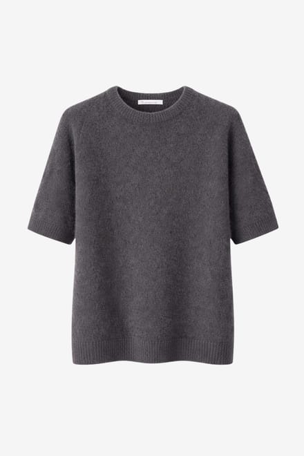 Alpaca knitted top WP01 | Dark Brown - Dark Brown / M