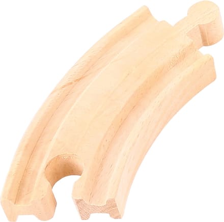 Bigjigs Wooden Rails - Short Bends 4 pcs.
