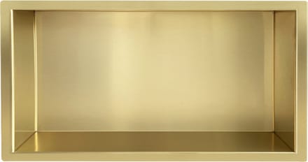 Sub Sunk inbouwnis 30x60x7cm, geborsteld messing