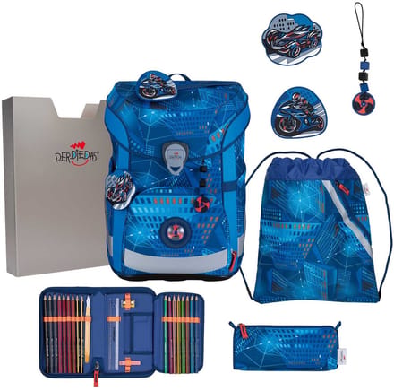 DerDieDas ErgoFlex Easy - Schoolrugzak Set 5tlg. 950 g (Turbo Speed)