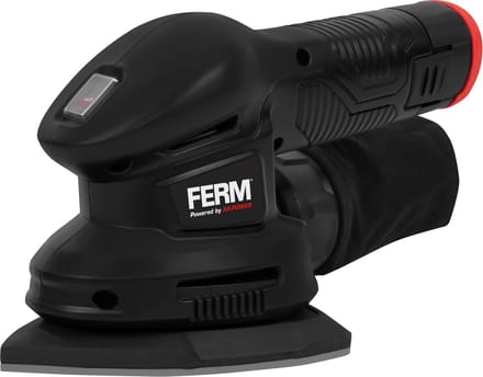 FERM- AX-POWER - PSM1046 - Accu schuurmachine - 12Volt - Driehoekschuurmachine - Handpalmschuurmachine - USB-C - laadkabel