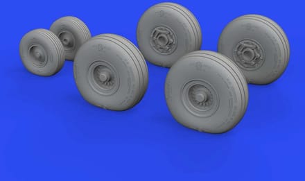 Eduard Modelbouwpakket - 672263 C-130 wheels for Resin onderdeel - 1:72 - Modelbouw