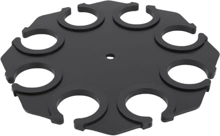 Multi Microfoonhouder - Microfoonstandaard Organizer - Podium Optredens - 8 Microfoons Slots - 36mm Gatdiameter - Zwart