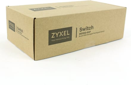 ZyXEL GS1200-8HP v2 8-Port Web Managed PoE Gigabit Schakelaar (4x POE+)