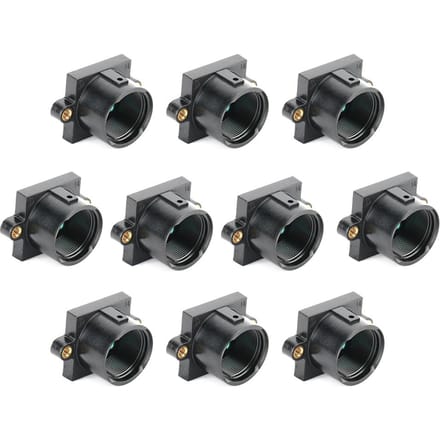 10pcs ABS Support Adaptateur Support de Monture d'Objectif de Caméra M12x0.5 avec Filtre black