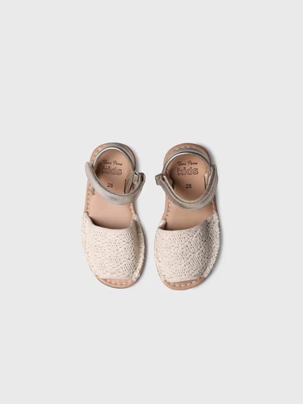 Kindersandalen in Menorcaanse stijl met klittenbandsluiting | COVA-AD