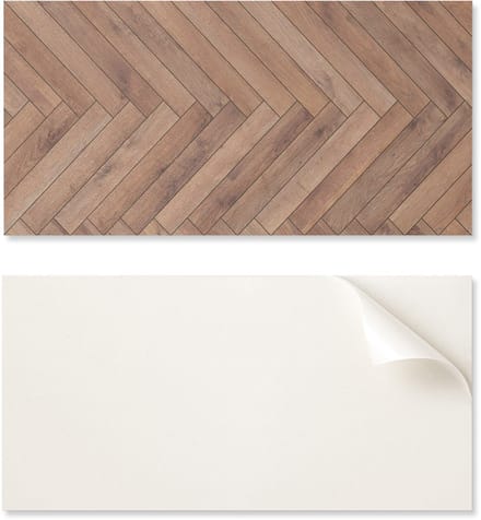 Zelfklevende vinylvloer met print, 120x60 cm, visgraatpatroon