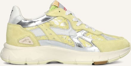 Floris Van Bommel Sfw-10152 Daysi Sneakers - Textiel - Dames - Butter yellow - Maat 41