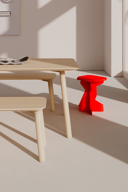 Objekte unserer Tage MEYER 23 Tafel - eik wit - Large (200 x 92 cm)