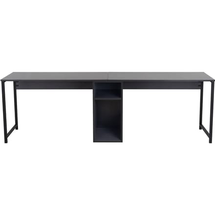 Skye Decor Twin Study Desk - Bureau - Antraciet/Zwart - 240 cm