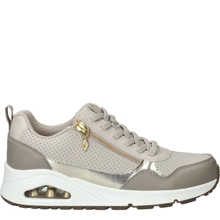 Skechers Skechers Uno Metallic Sliders Zip Sneakers taupe