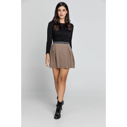Beige minirok