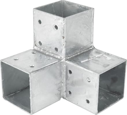 Wovar Pergola Hoekverbinding voor 7 x 7 cm palen Kubus model| Per stuk