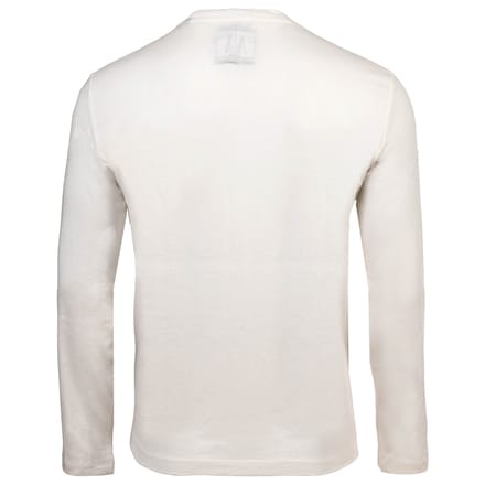 Printed Long Sleeve Round Neck T-Shirt - White Shirts