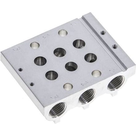 G1/8'' Manifold 2-Stations Festo 566558 VABM-L1-10S-G18-2
