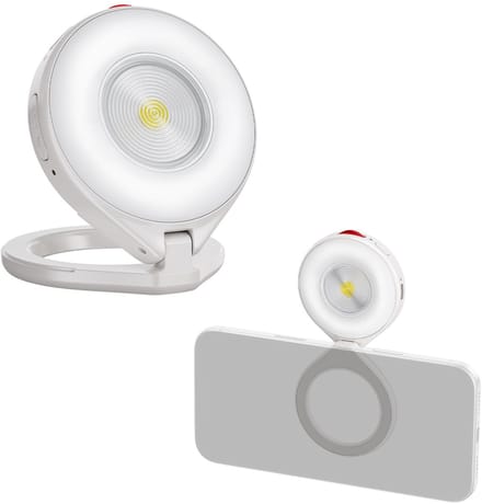 Telesin Magnetische Flitser & Ringlamp voor MagSafe - Oplaadbaar & Dimbaar - Wit