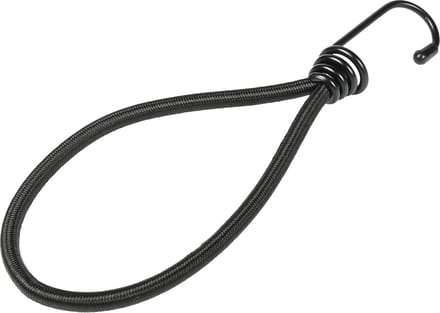 Scoby - Spanelastiek - Bagagespanner - Elastiek met Haak - Bungee Cord - 20CM - 6 Stuks - Zwart