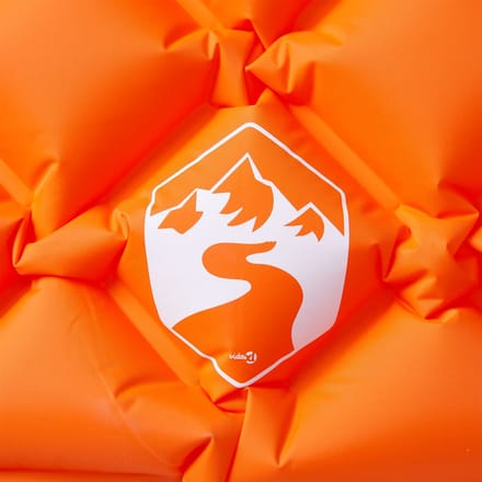 vidaXL - Kampeermatras - met - kussen - opblaasbaar - 1-persoons - oranje