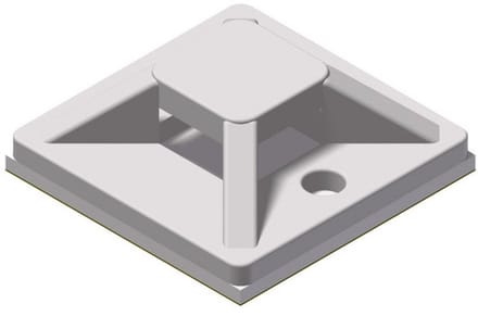 Procab ACM120-W kabelbinderhouder wit 20x20 mm (100 stuks)
