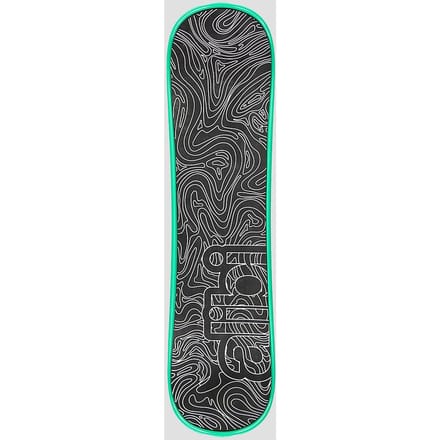 Alibi Snowboards Topo Map Snow Skate patroon