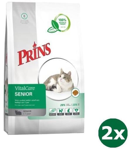Prins cat vital care senior kattenvoer 2x 10 kg