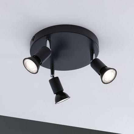 Spotlight Carolina IP44 GU10 230V max. 3x10W dimbaar Antraciet, Chroom
