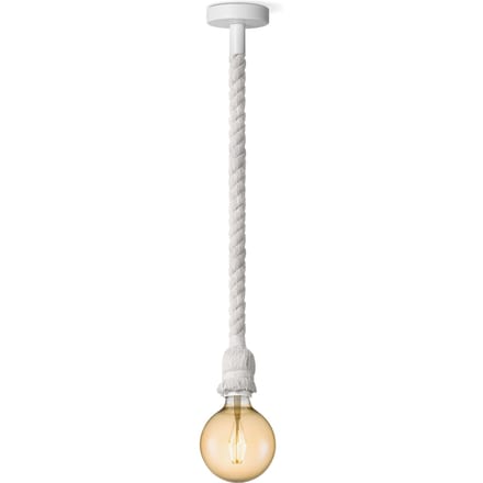 Home sweet home hanglamp Leonardo wit Globe g125 - amber