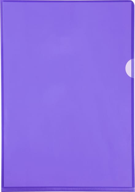 Exacompta Pak van 100 L mappen - gladde PVC 13/100e - A4 - Purper - 661205E