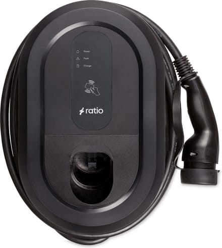Ratio io6 laadpaal - 11-22kW - vaste laadkabel 5m - Type 2 - E-Flux