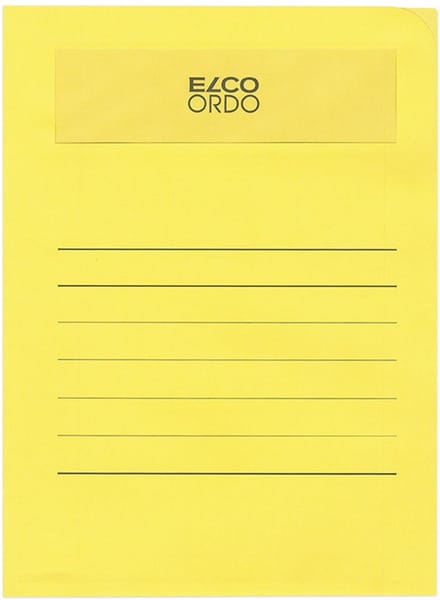 Elco Volumino L-map met venster A4 50 stuks 231 x 313 mm Diepgeel