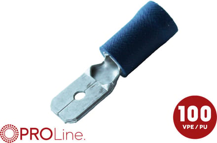 Kabelschoen 4.8x0.5 blauw (100stuks) ACV PROLine