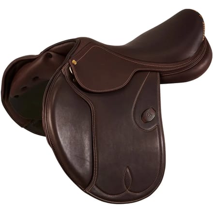 Acavallo Botticelli Latex Springen Zadel Bruin 18´´