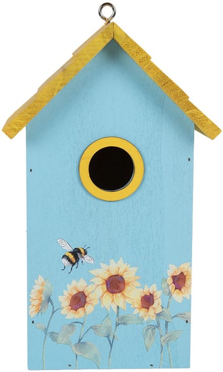 Clayre & Eef Vogelhuis 15x10x22 cm Blauw Hout