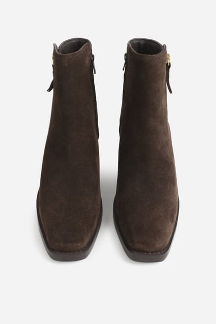 BRONX cassi-dy enkellaars donker bruin