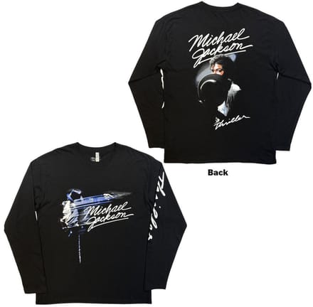 Michael Jackson - Thriller / Hat Poses Longsleeve shirt - 2XL - Zwart