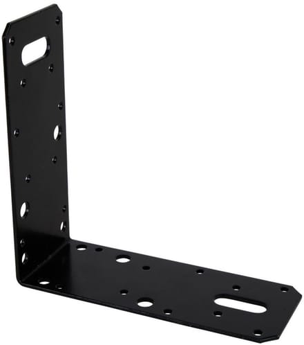 Hoekanker Vlak - 150 x 150 x 60 x 2.5 mm - Zwart
