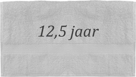 Handdoek - 12,5 jaar - 100x50cm - Wit