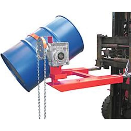 Kiepbak BAUER FD-K met ketting, staal, B 1100 x D 1245 x H 610 mm, rood