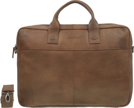 DSTRCT Fletcher Street Aktetas  - 17 inch laptoptas - Cognac