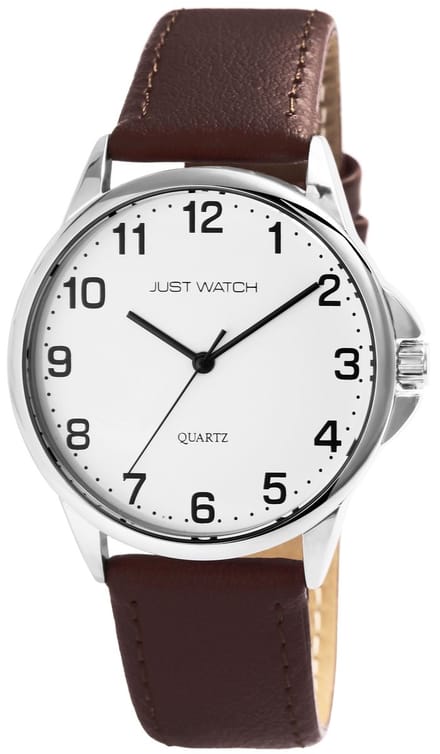JUST WATCH Herenhorloge echt leer Bernard, 3 ATM