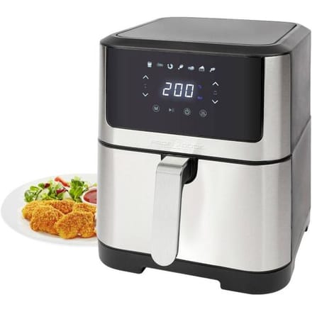 Profi Cook PC-FR 1269 H Airfryer 8 l 1800 W RVS, Zwart